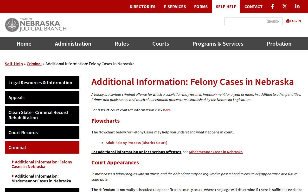 Arthur County active warrants, official felony process guidance